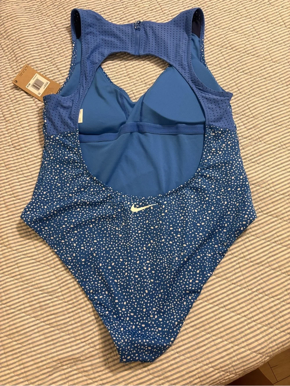 NIKE Swimsuit -  Blue Speckle One-Piece Swimwear